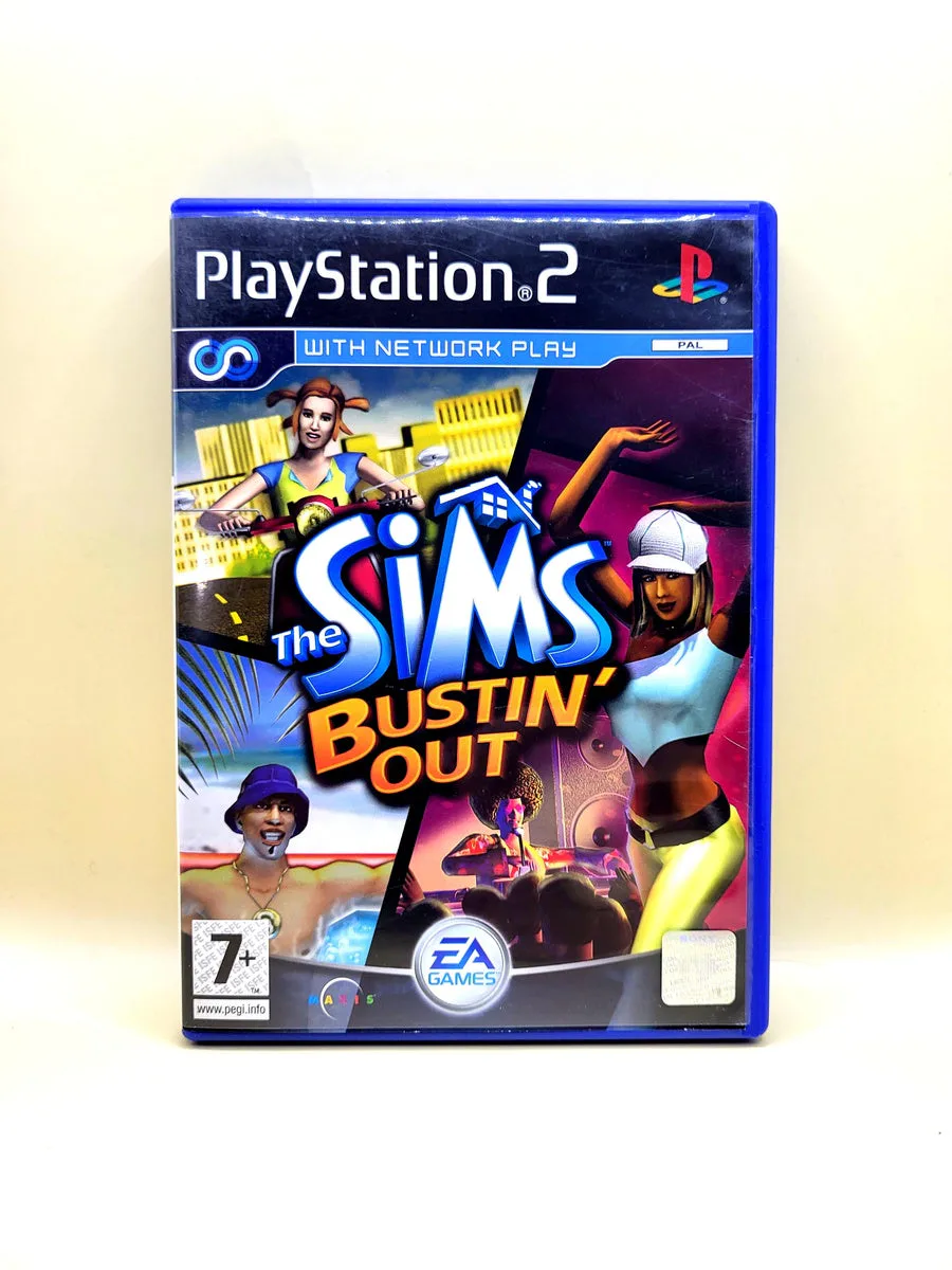 The Sims Bustin Out - PlayStation 2 - PS2 voorkant