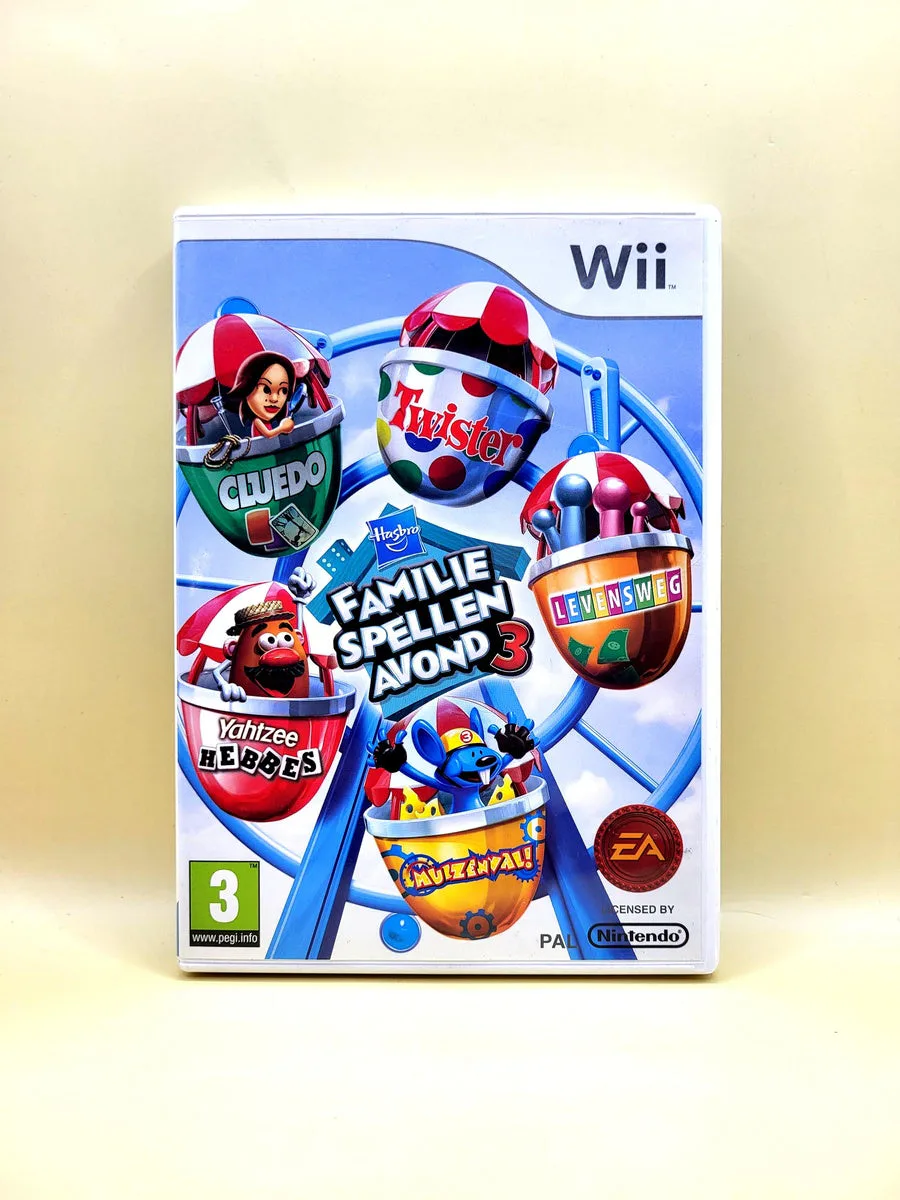 Hasbro Familie Spellen Avond 3 - Nintendo Wii voorkant