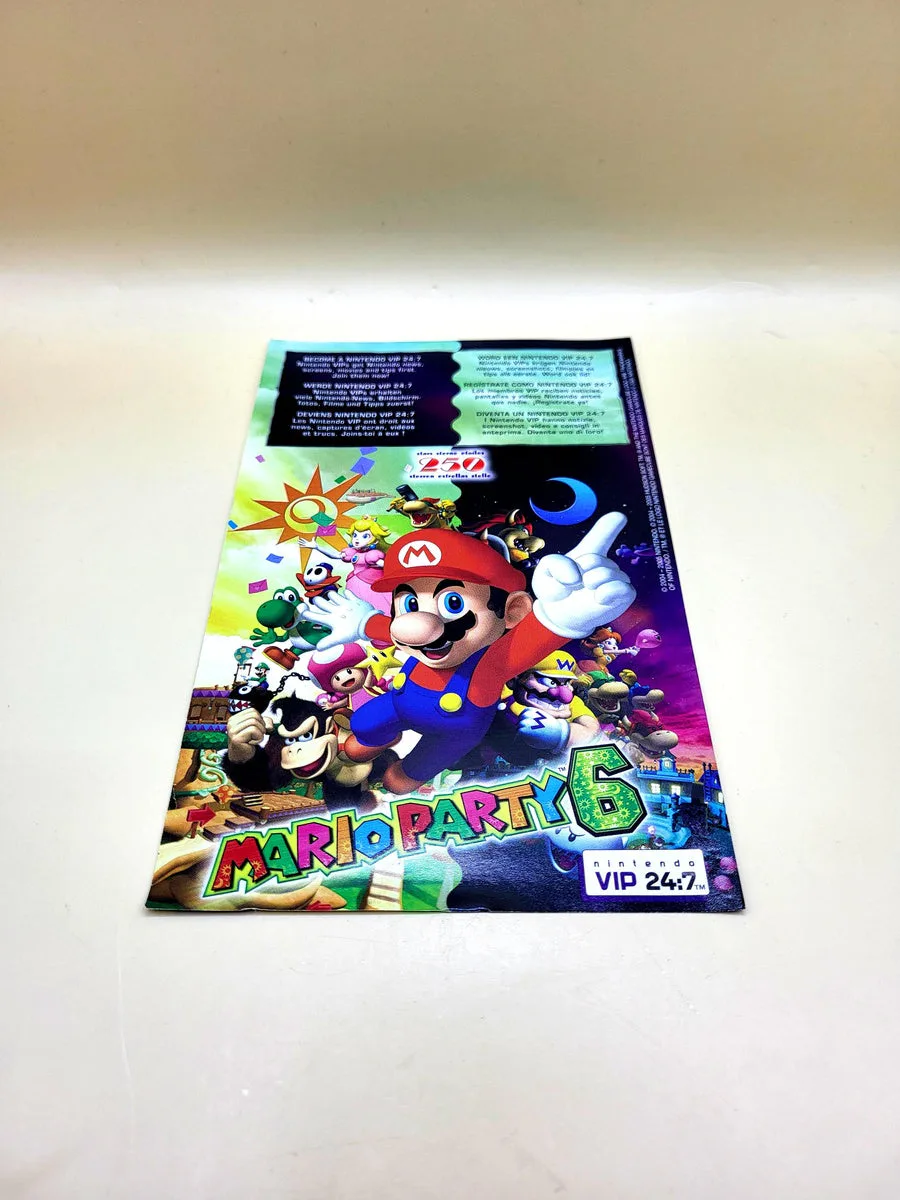 Mario Party 6 VIP Kaart - Nintendo GameCube voorkant