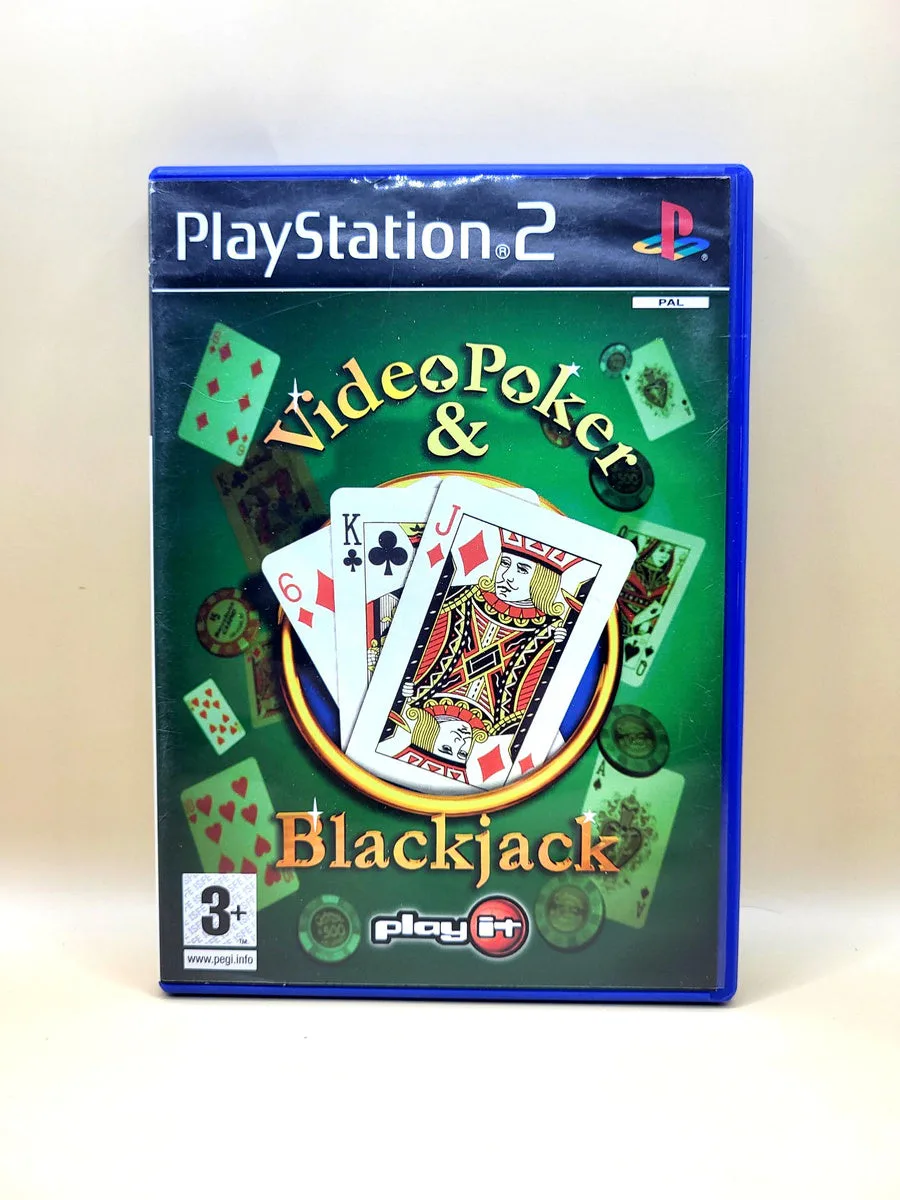 Video Poker and Blackjack - PlayStation 2 - PS2
