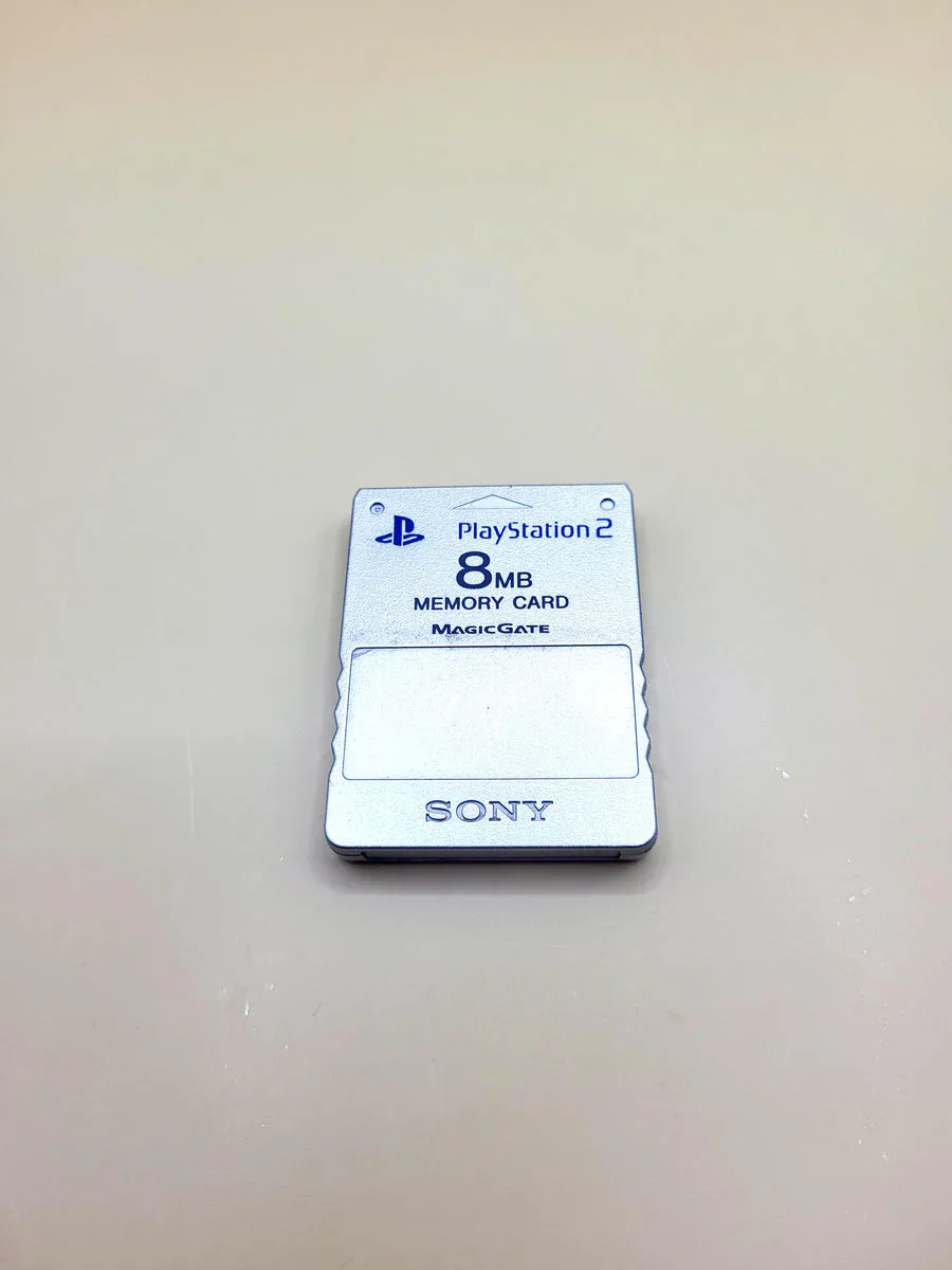 PlayStation 2 Memory Card 8MB Zilver - PS2 voorkant