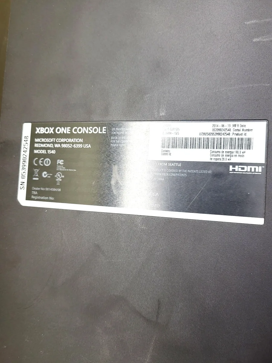Microsoft Xbox One Console Zwart (Model 1540) - Xbox One foto 3
