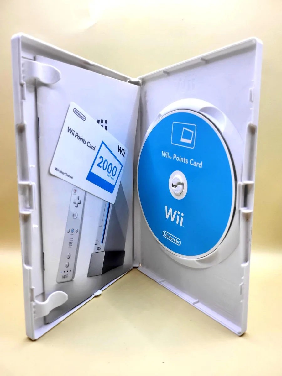 Wii Points Card 2000 (Verzamelobject, niet inwisselbaar) - Nintendo Wii foto 2