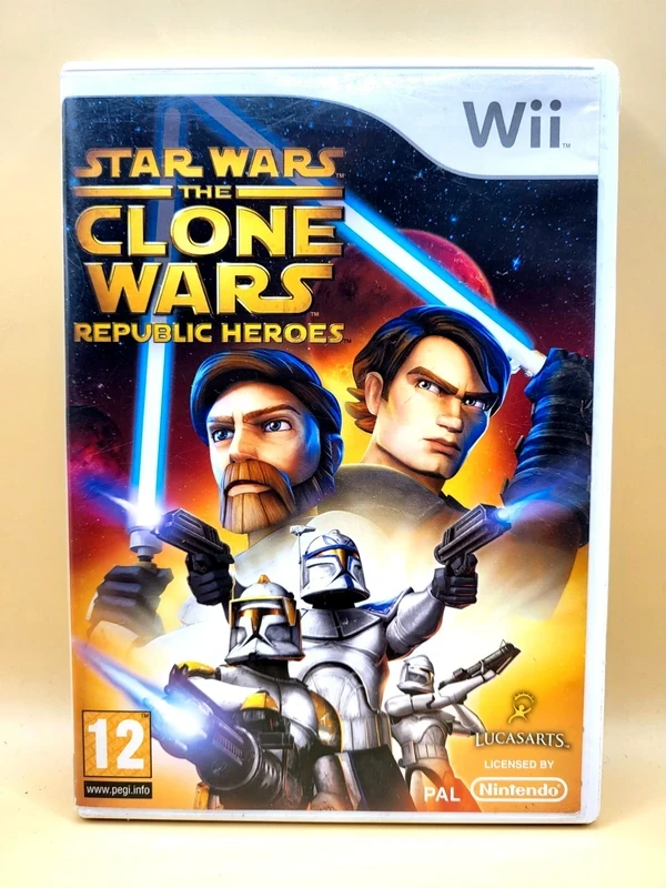 Star Wars: The Clone Wars (No Manual) - Republic Heroes - Nintendo Wii – voorkant