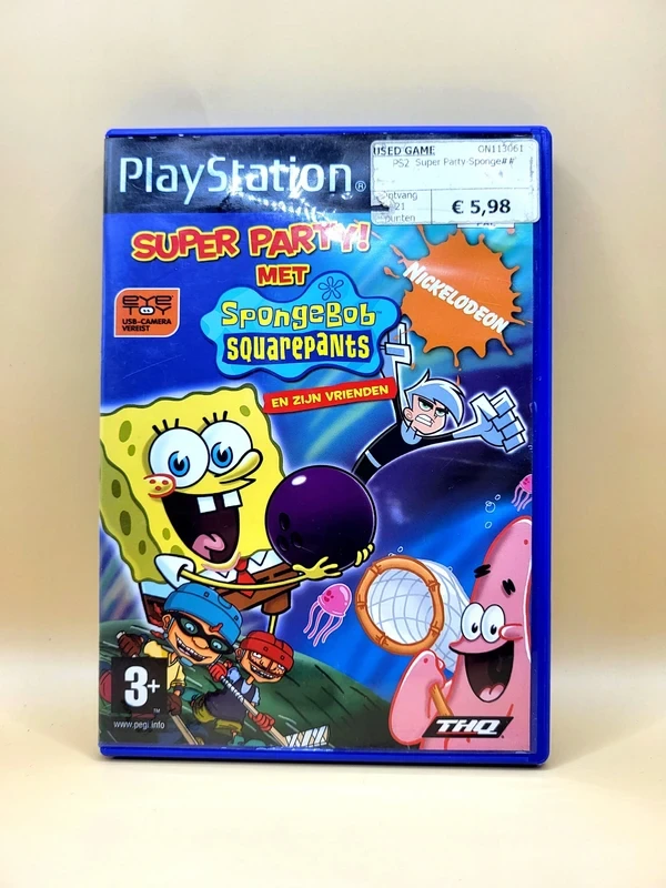 Super Party! Met SpongeBob SquarePants en zijn Vrienden - PlayStation 2 - PS2 – voorkant