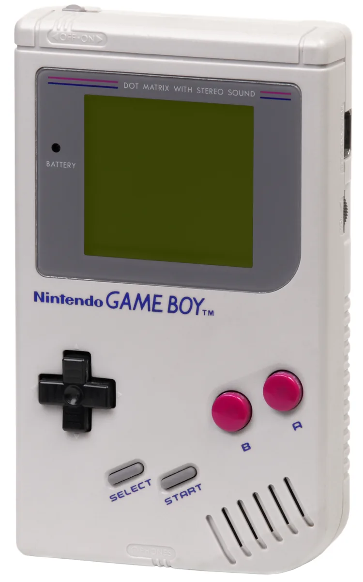 Originele grijze Nintendo Game Boy van de voorkant
