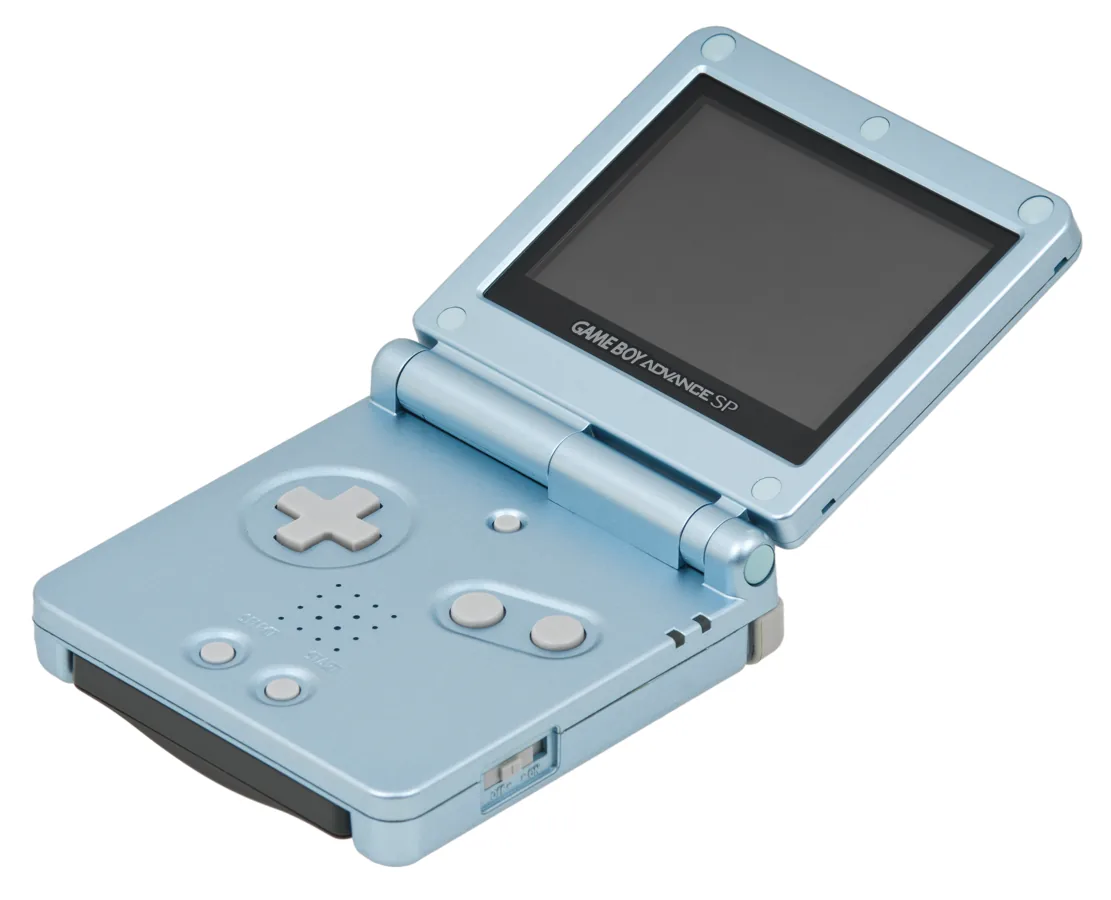 Opengeklapte Game Boy Advance SP