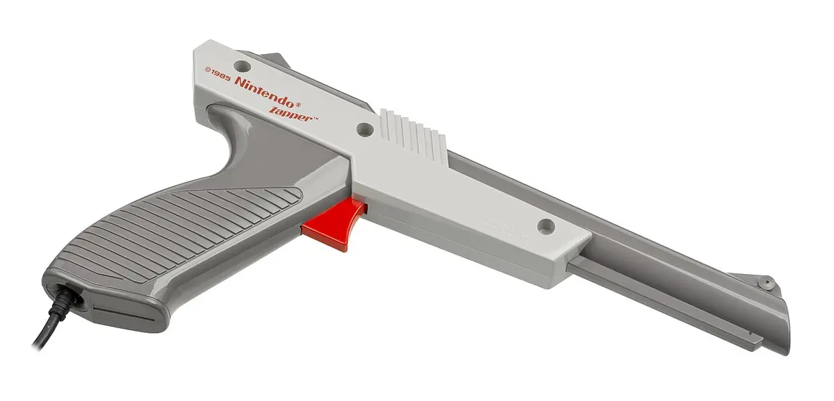 Grijze NES Zapper lichtpistoolcontroller