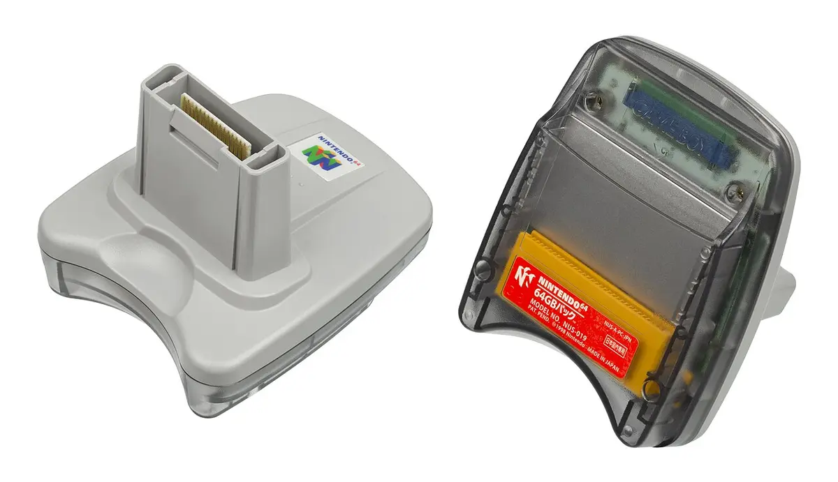 Nintendo 64 Transfer Pak met cartridgeaansluiting