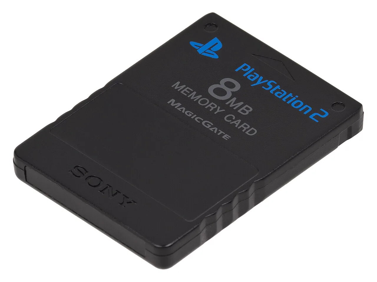 Originele zwarte Sony PlayStation 2-geheugenkaart van 8 MB