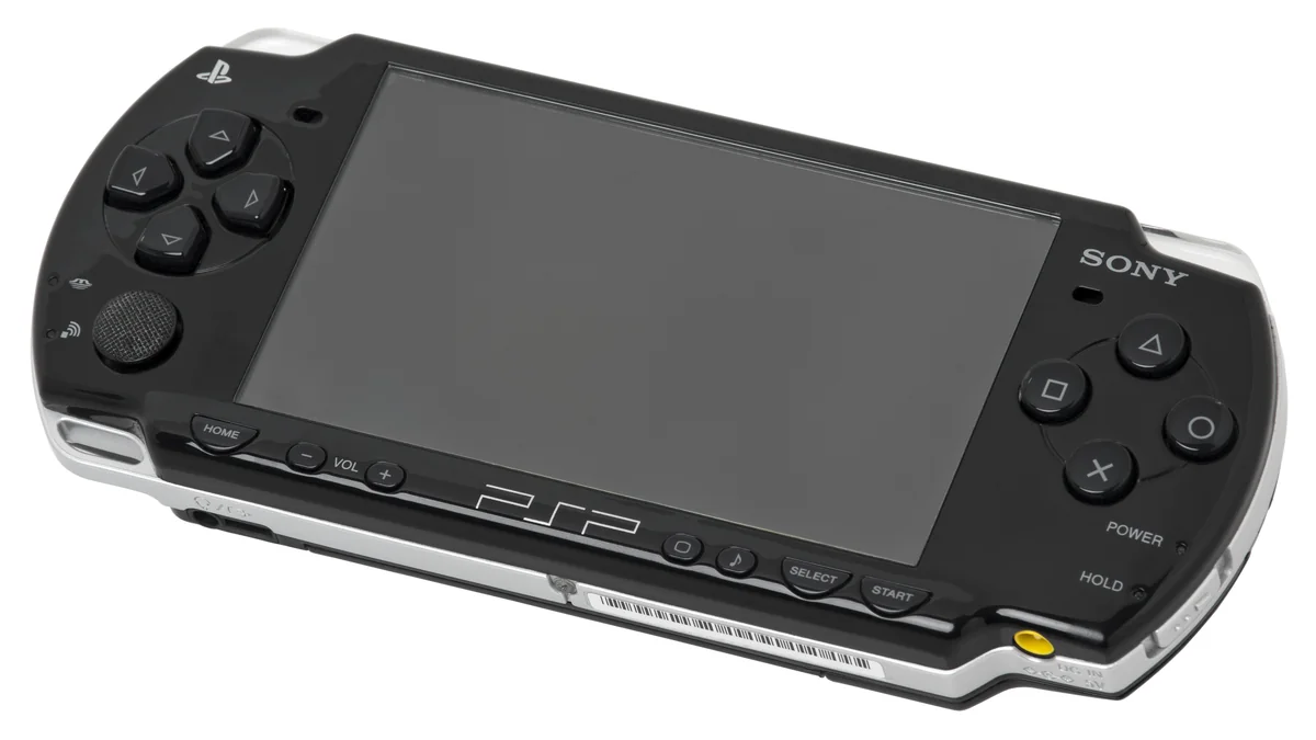 Zwarte Sony PSP-2000-handheld