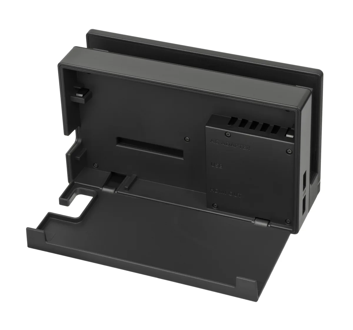 Nintendo Switch-dock met geopende achterklep