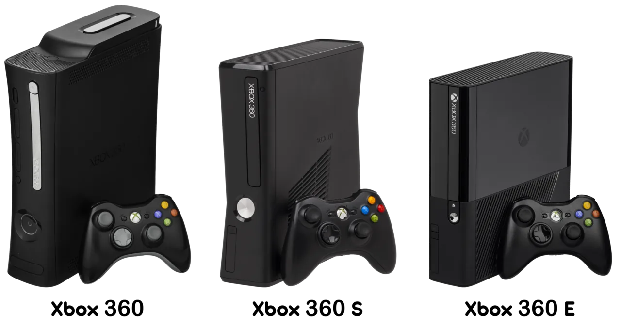 Xbox 360-consoles in verschillende uitvoeringen